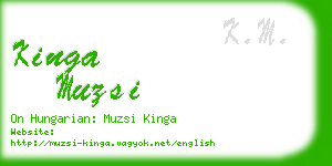 kinga muzsi business card